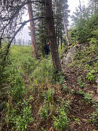 Portaging to Gulch Lake.