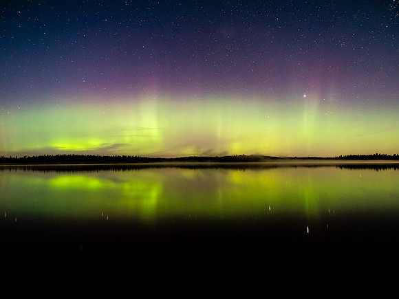 Northern Lights on Glenn Lake.