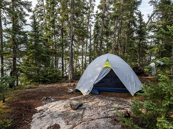 Camp on Haven Lake.