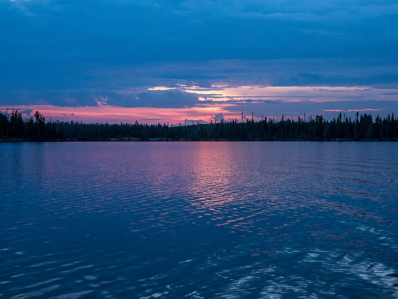 A beautiful sunset for our first evening of the trip.