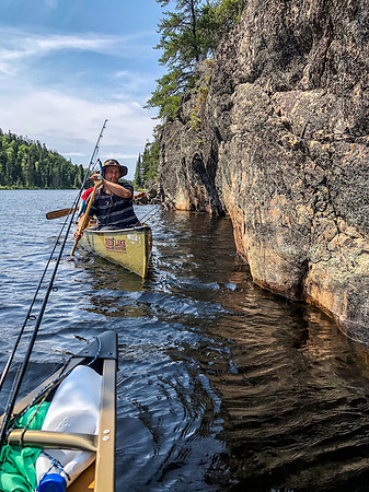 Pictographs on Hjalmar Lakes.