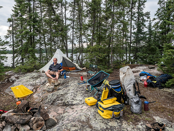 Camp on Haven Lake.