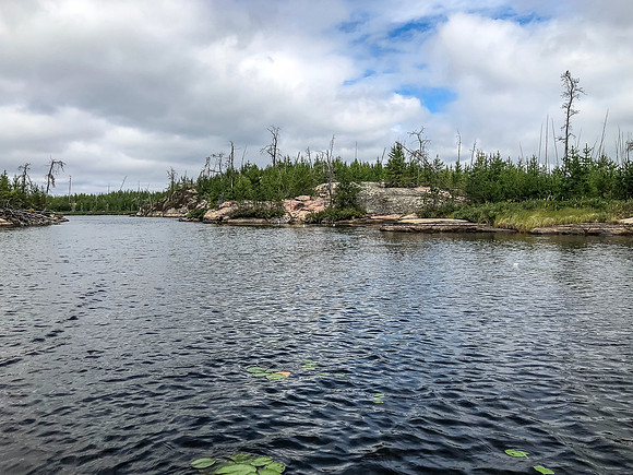Paddling on Jigsaw Lake.