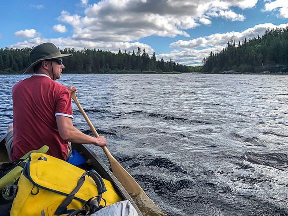 Paddling on Glenn Lake.