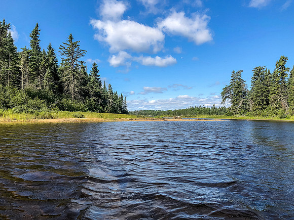 Paddling on Glenn Lake.