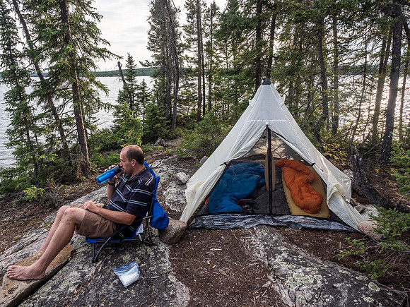 Camp on Haven Lake.