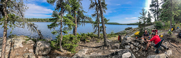 Campsite on Optic Lake.