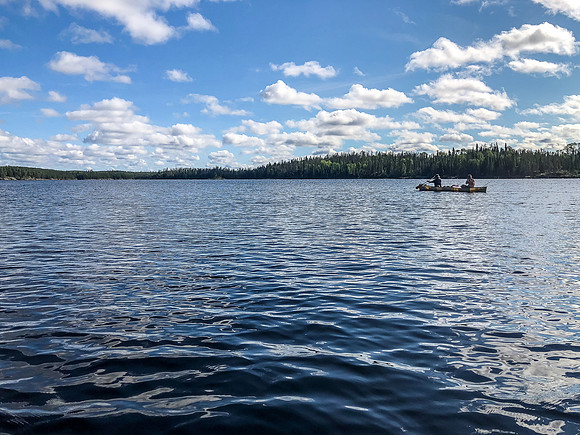 Paddling on Glenn Lake.