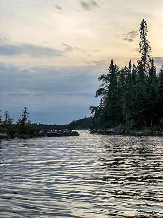 Sunset on Optic Lake.