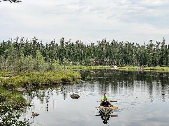 The last bit of paddling before portaging to Suffel Lake Road.
