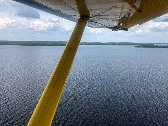 Taking off over Red Lake.