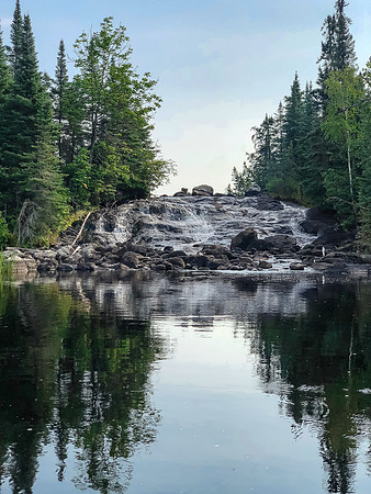 Falls on the Rostoul River coming out of Telescope Lake.