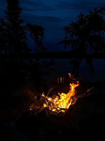 njoying another perfect evening in WCPP - snacking on Walleye as the sun sets.