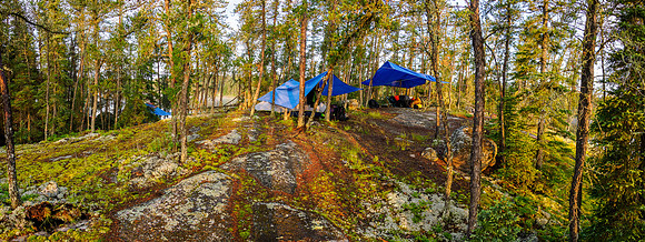 Camp on site "KU" in Bunny Lake.