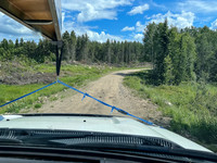 The Iriam Lake Road is a huge fire break after the 2021 wildfires.