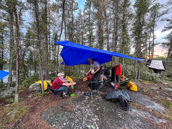 Camp on site "KU" in Bunny Lake.