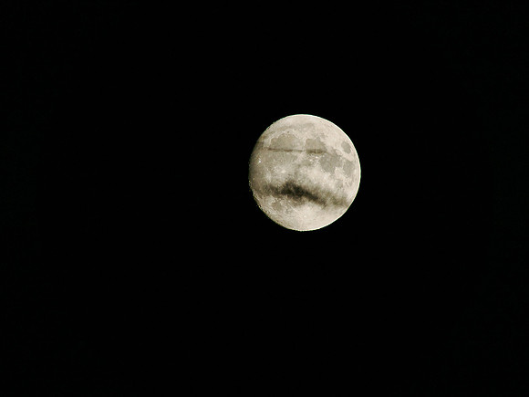 Moon over Bunny Lake.