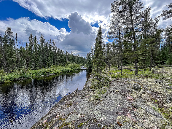 A 150m portage towards East Lunch Lake.