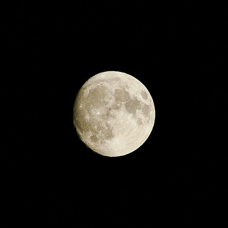 Moon over Bunny Lake.