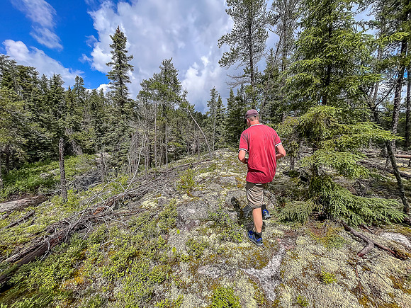 The 200m portage just north of East Lunch Lake is scenic.