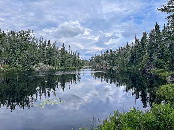 Views ahead from the end of the 400m portage.