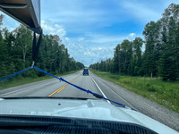Driving hwy 105 to Red Lake.