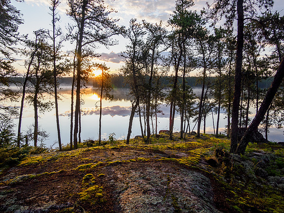 Sunrise on Bunny Lake.