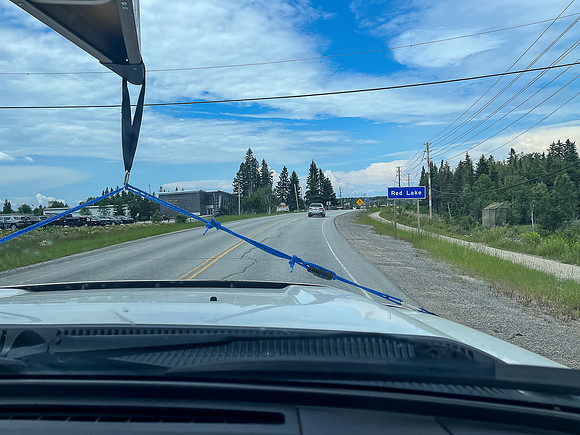 Driving hwy 618 out of Red Lake.