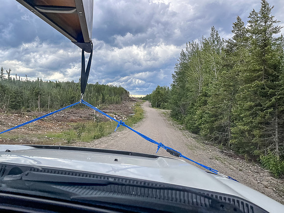 The "Mile 51" access road to Leano Lake is just ahead.