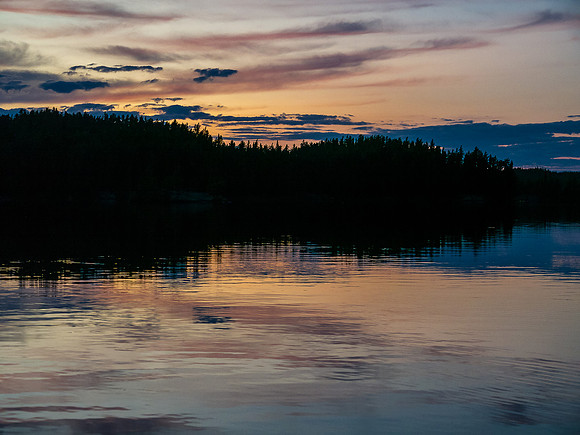 Sunset on East Lunch Lake.