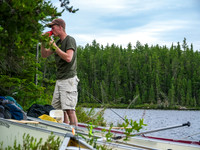 Lunch on Burnt Rock Lake.