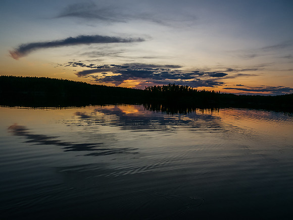 Sunset on East Lunch Lake.