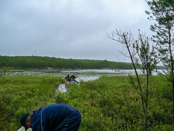We're on our way to Talon Lake here - somewhere after the 350 meter portage.