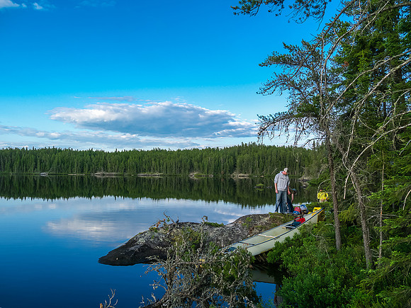 Campsite on East Lunch Lake.