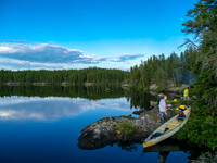 Campsite on East Lunch Lake.