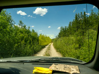 Now the road is really narrow! This is "Mile 51 Road".