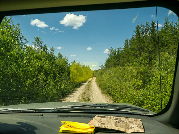 Now the road is really narrow! This is "Mile 51 Road".