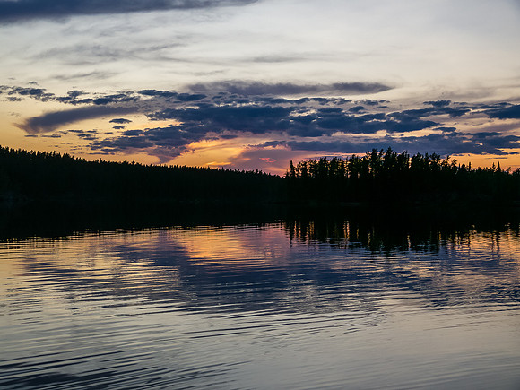 Sunset on East Lunch Lake.