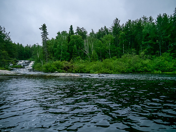 Mexican Hat Falls and the Walleye Factory.