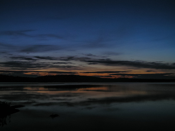 Sunset over Jestor Lake.