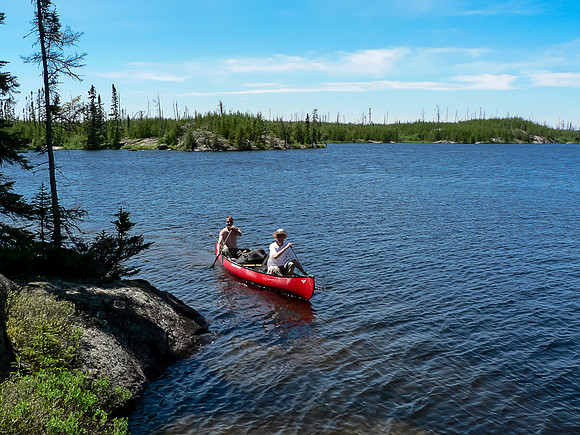 Vern and Rod on Mather Lake.