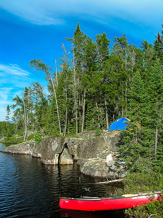Camp on the Garner River.
