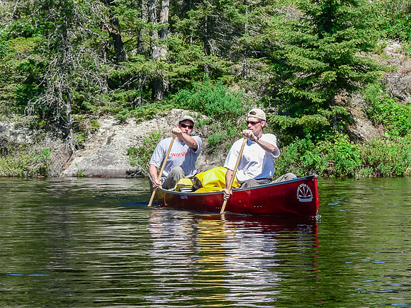 Paddling the Garner River.