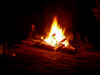 Another huge bonfire to end the day.