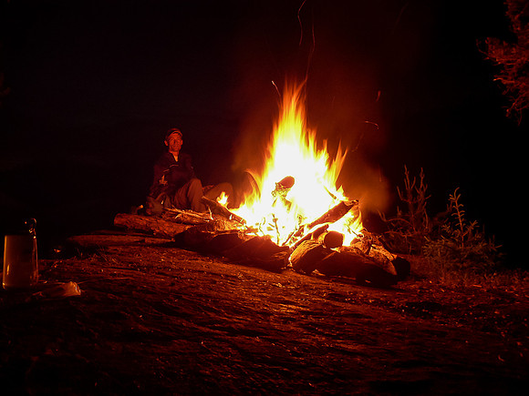 Another huge bonfire to end the day.