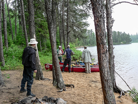 Preparing to leave our comfortable Garner Lake camp.