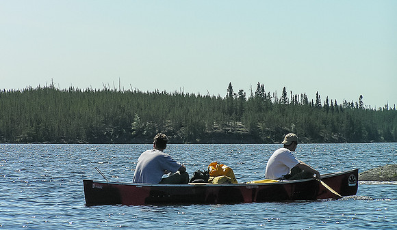 Navigating the Garner River.