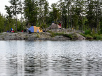 Our camp site on Jestor Lake.