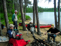 A well used but comfortable camp on the eastern edge of Garner Lake.