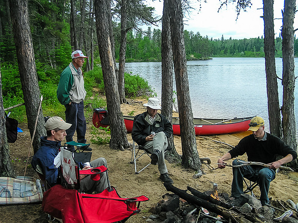A well used but comfortable camp on the eastern edge of Garner Lake.